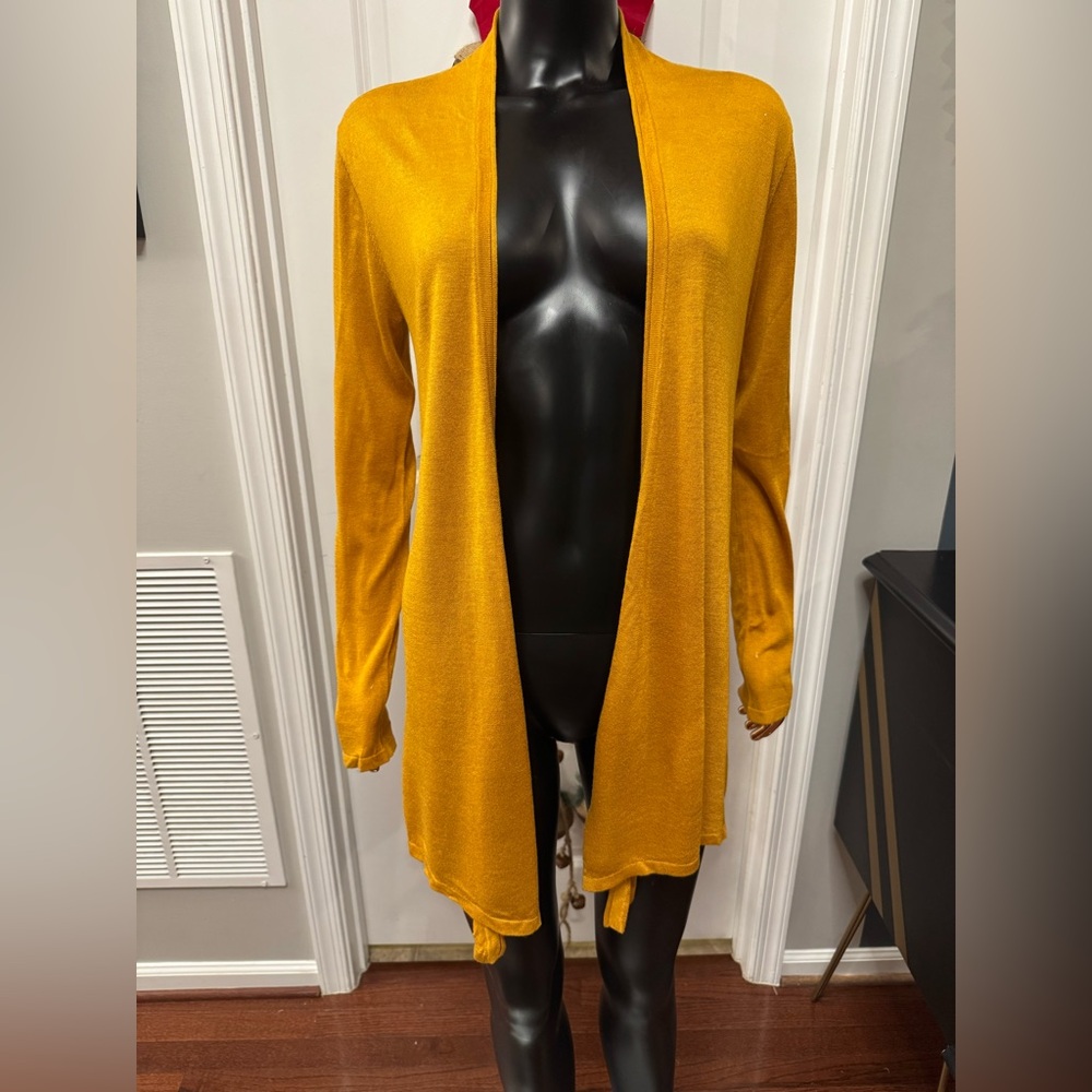 41 Hawthorn Mustard Open Front Cardigan